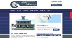 Desktop Screenshot of claytonsselfstorage.com